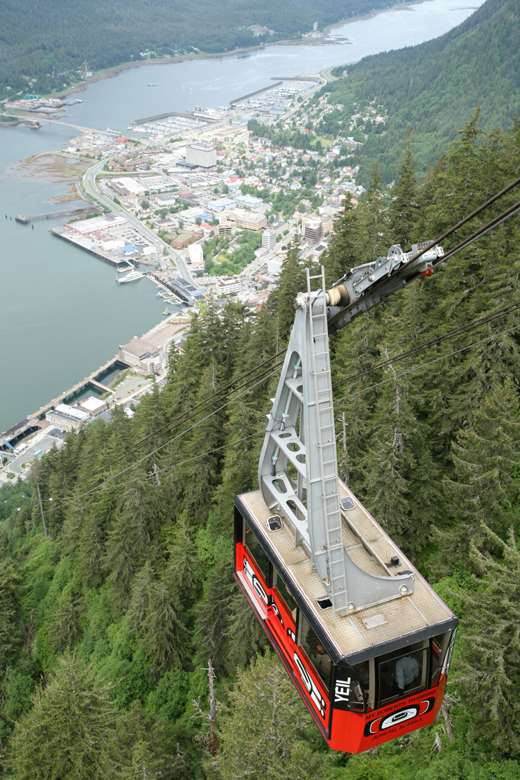 Take a tram ride high above the city of Juneau. (State of Alaska/Brian Adams)