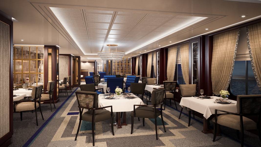 A rendering of the new Britannia Club restaurant.