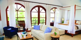 Suite accommodations at the newly opened Naia Resort and Spa in Belize.