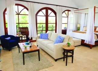 Suite accommodations at the newly opened Naia Resort and Spa in Belize.