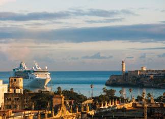 Taking a cruise—both ocean-going and on the rivers—is one of the most popular ways to vacation, according to the survey, and Cuba is a top international destination. (Photo credit: Royal Caribbean International)