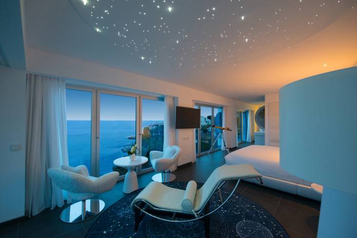 Iberostar Grand Hotel Portals Nous features 66 guestrooms, including special themed suites, such as this Stargazer Suite. Iberostar Grand Hotel Portals Nous features 66 guestrooms, including special themed suites, such as this Stargazer Suite.