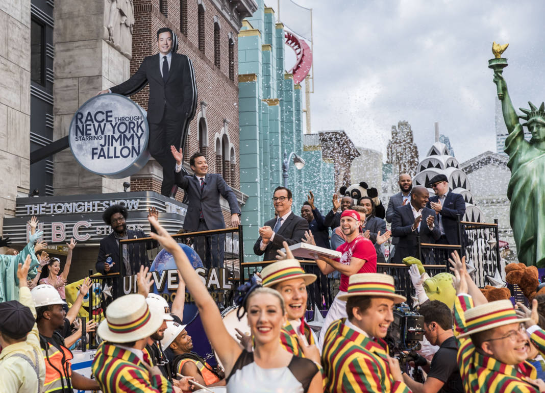 Jimmy Fallon at the grand opening of the new Race Through New York Starring Jimmy Fallon ride at Universal Studios Florida.