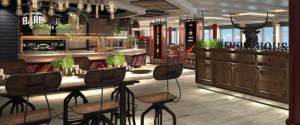 Caribbean Princess' new Planks BBQ restaurant will offer family-style "planks" of loaded ribs, beef, sausages and chicken.