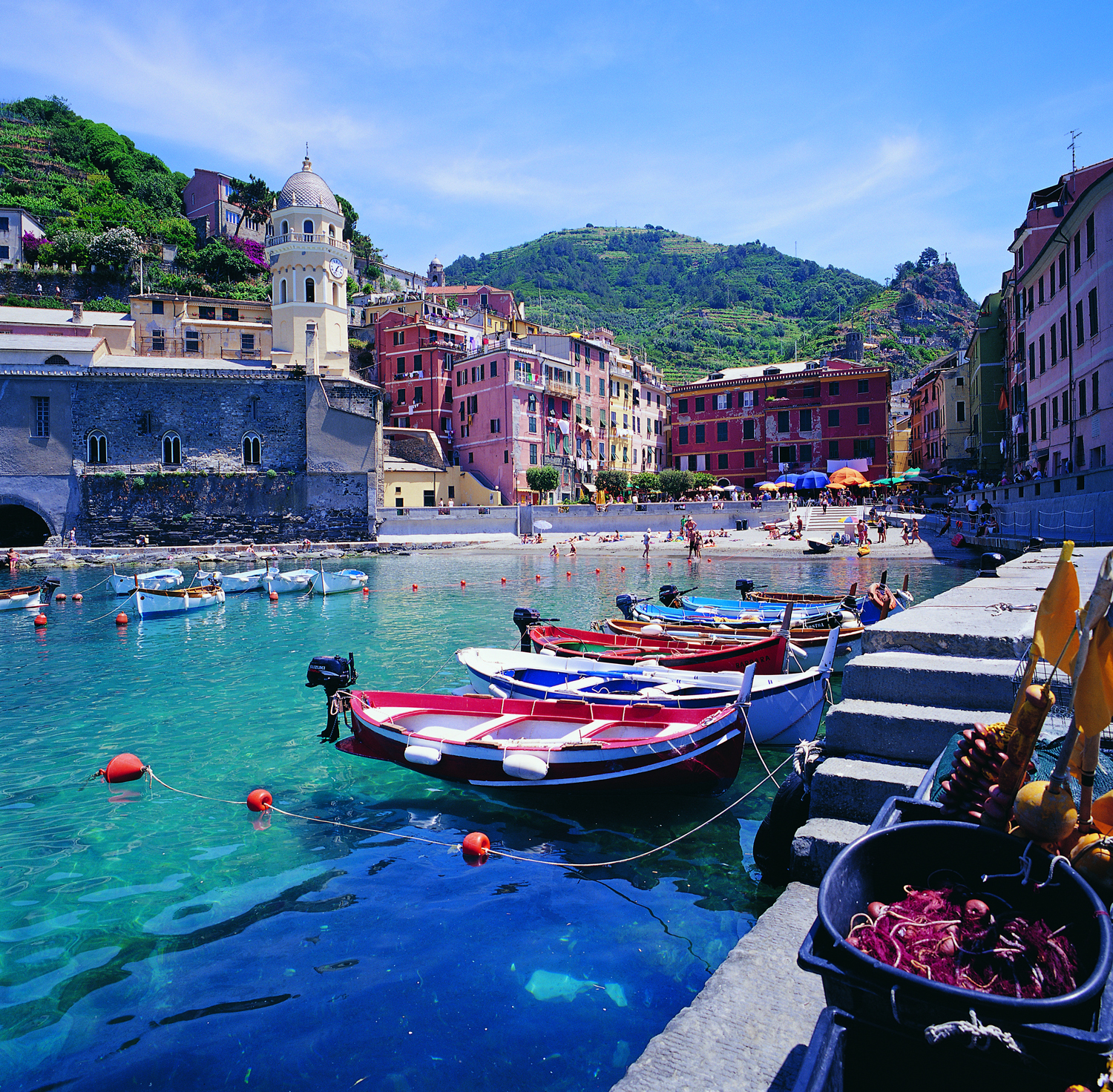A small harbor in Vernazza, Italy—one of the five villages that make up the Cinque Terre. (Photo credit: Agenzia Regionale In Liguria/FototecaENIT)