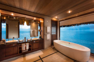 Conrad Bora Bora Nui features 114 guestrooms, including 86 overwater bungalows and 28 tropical garden and beach villas.