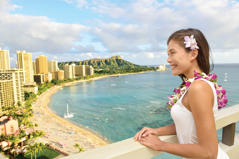 Hawaii, according to the survey, is a top place for a luxury vacation. 