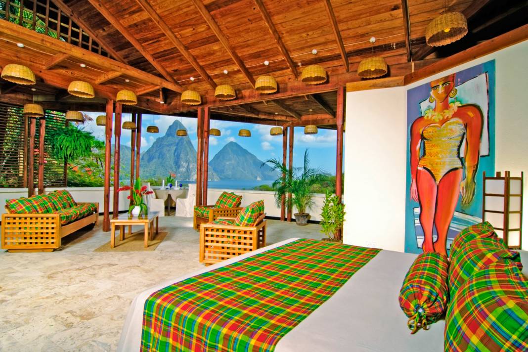 Anse Chastanet resort in Saint Lucia.