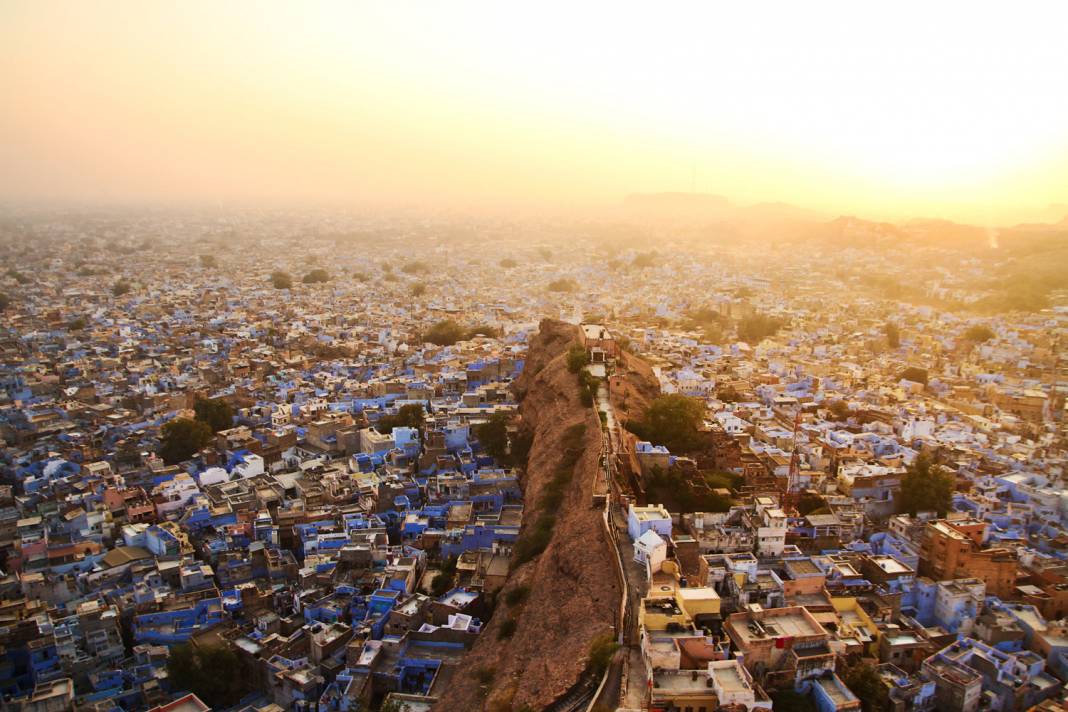 On Butterfield & Robinson’s new India Walking, guests visit the Blue City of Jodhpur.