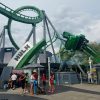 The Incredible Hulk Coaster features a new, smoother running track, but just outside the thrill ride are salvaged pieces from the original coaster.