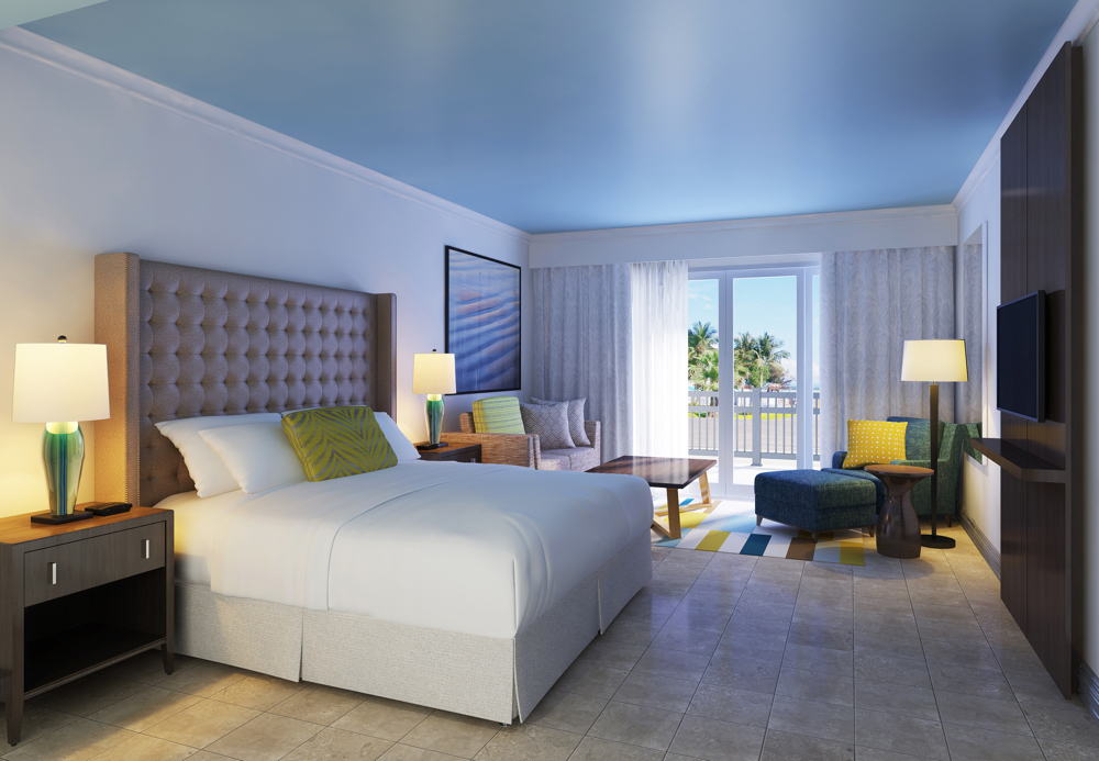 Renovated guestroom at the St. Kitts Marriott Resort.