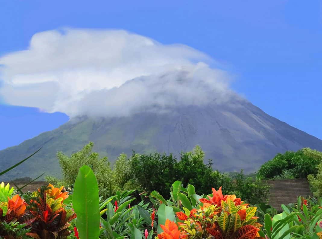 The Arenal Volcano in Costa Rica.