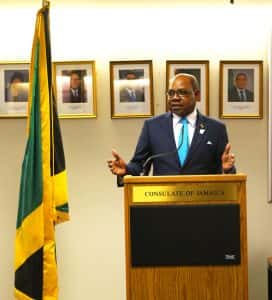 Edmund Bartlett, Jamaica's Minister of Tourism (Photo credit: Barney A Bishop.)
