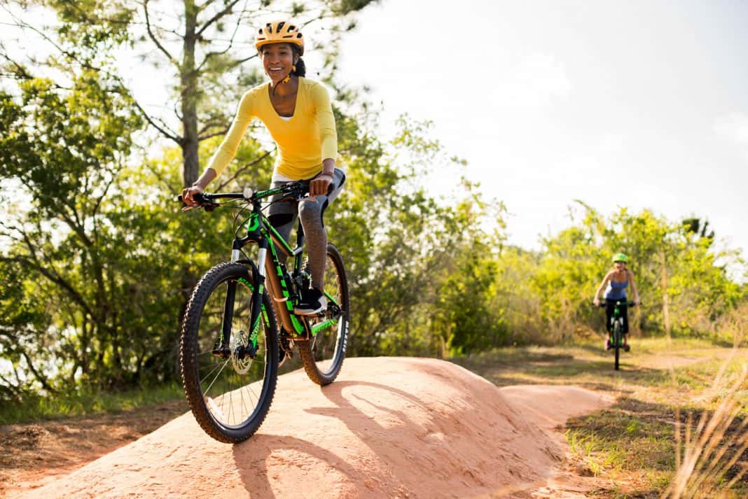 The Hidden Lake bike trail at Grande Lakes Orlando offers guests 13 and older a 2-mile mountain bike route.