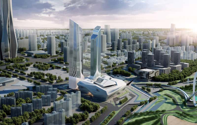 A rendering of the Jumeriah Nanjing in China.