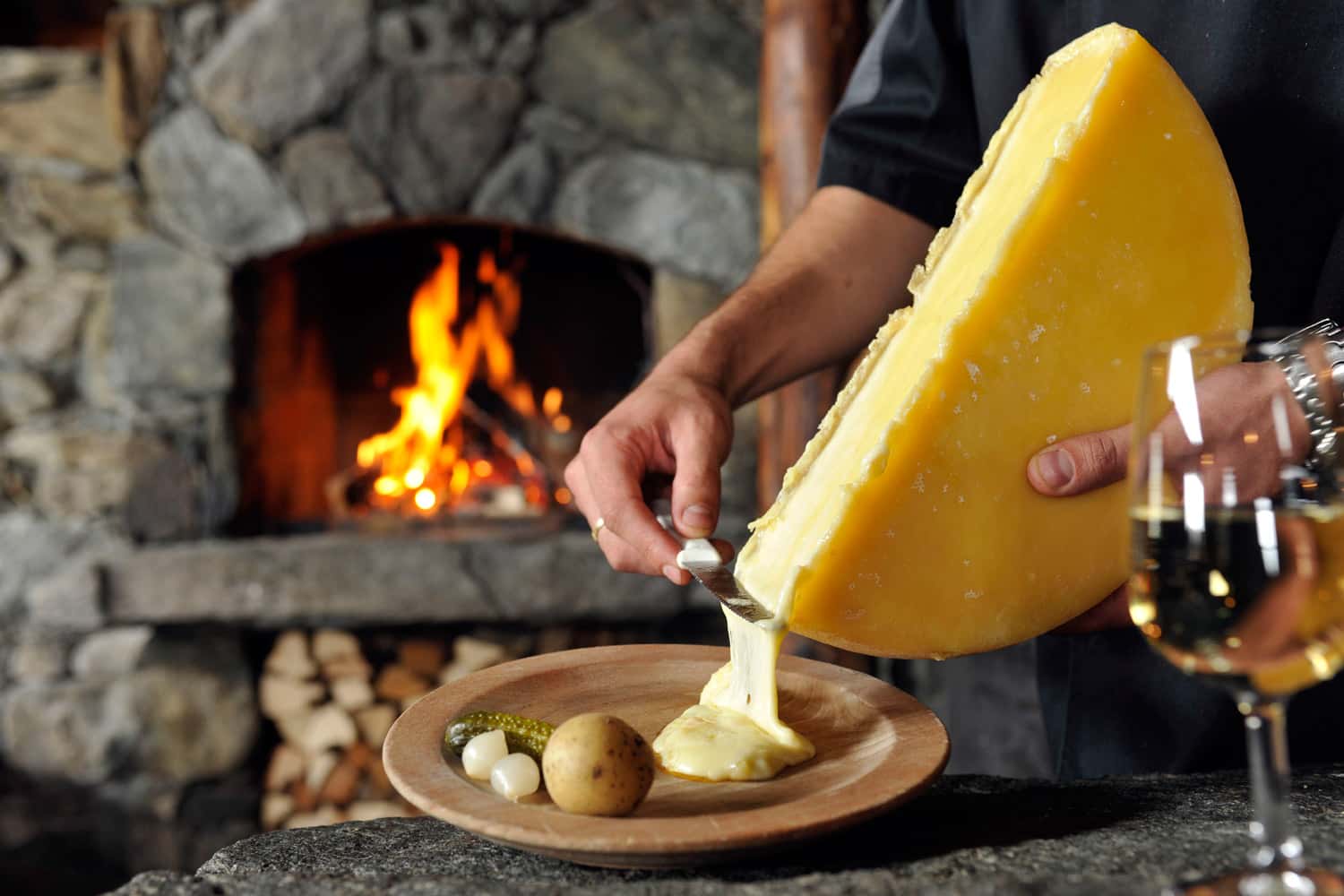 On Alpenwild’s Cheese, Chocolate, and Wine in the Scenic Alps tour, guests have the option to make artisan alpine cheese. 