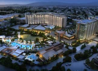 Exterior rendering of the Pechanga Resort & Casino in Temecula, California.