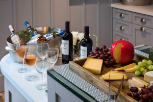 Daily complimentary wine and cheese happy hour on property. (Photo courtesy of The Julia.)