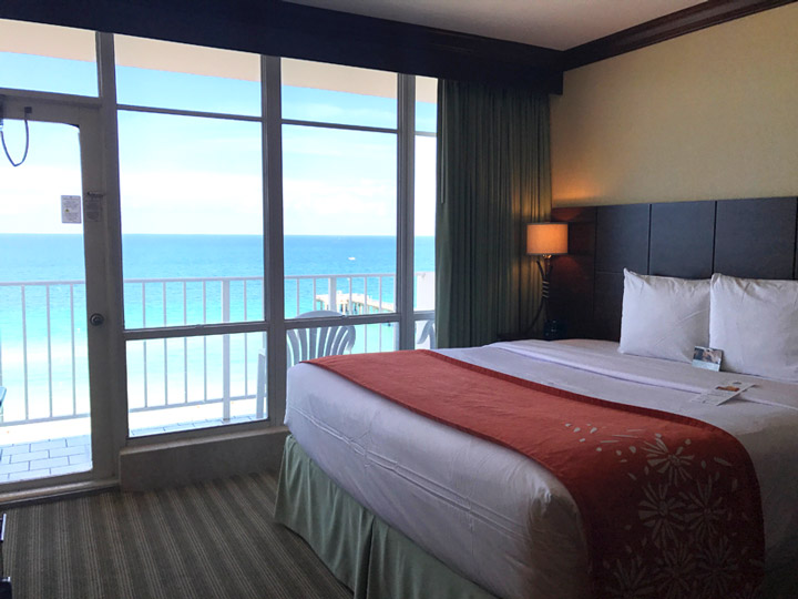 Beach views from our updated guestroom.