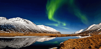 Travelers in Iceland can look to the sky in hopes of catching a glimpse of the Northern Lights.