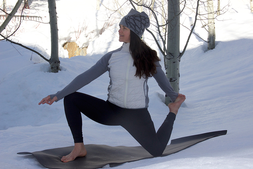 Your clients will get a good stretch and maybe some cold feet at the Snow Yoga session with Four Seasons.