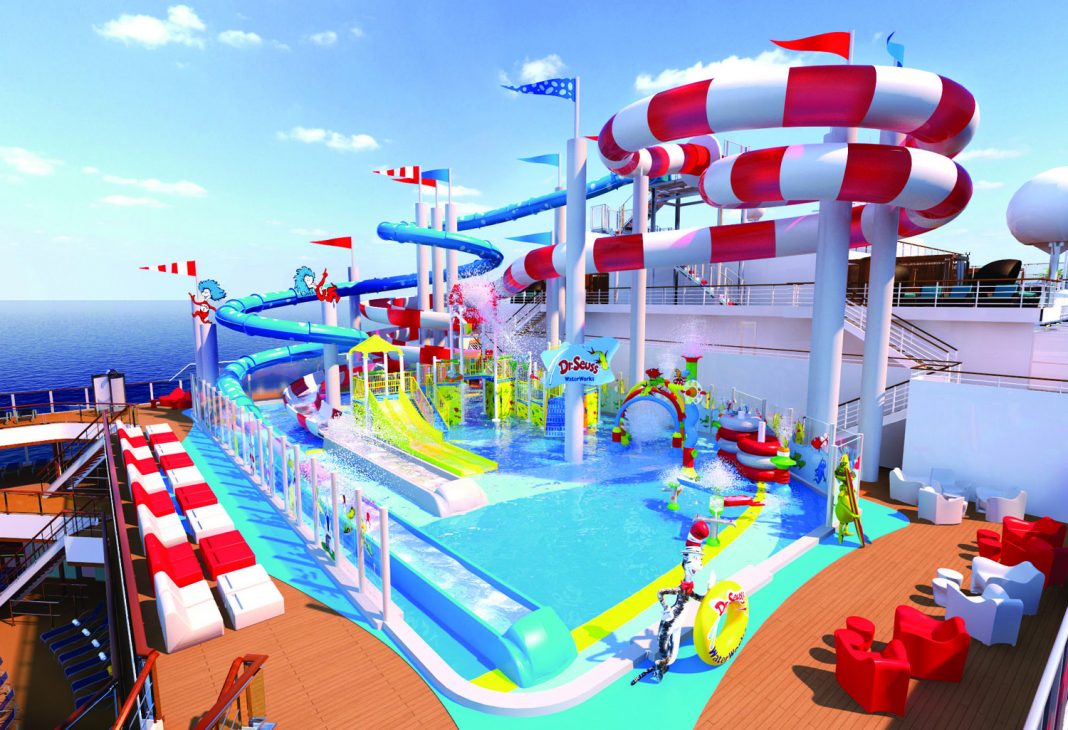 Dr. Seuss-themed water park will debut on board the Carnival Horizon.
