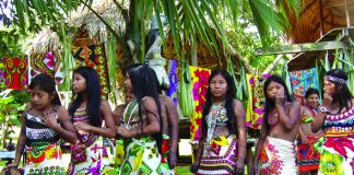 The Embera community shares its customs through music and dance. (Carla Hunt)