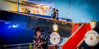 A private dinner on board the Royal Yacht Britannia