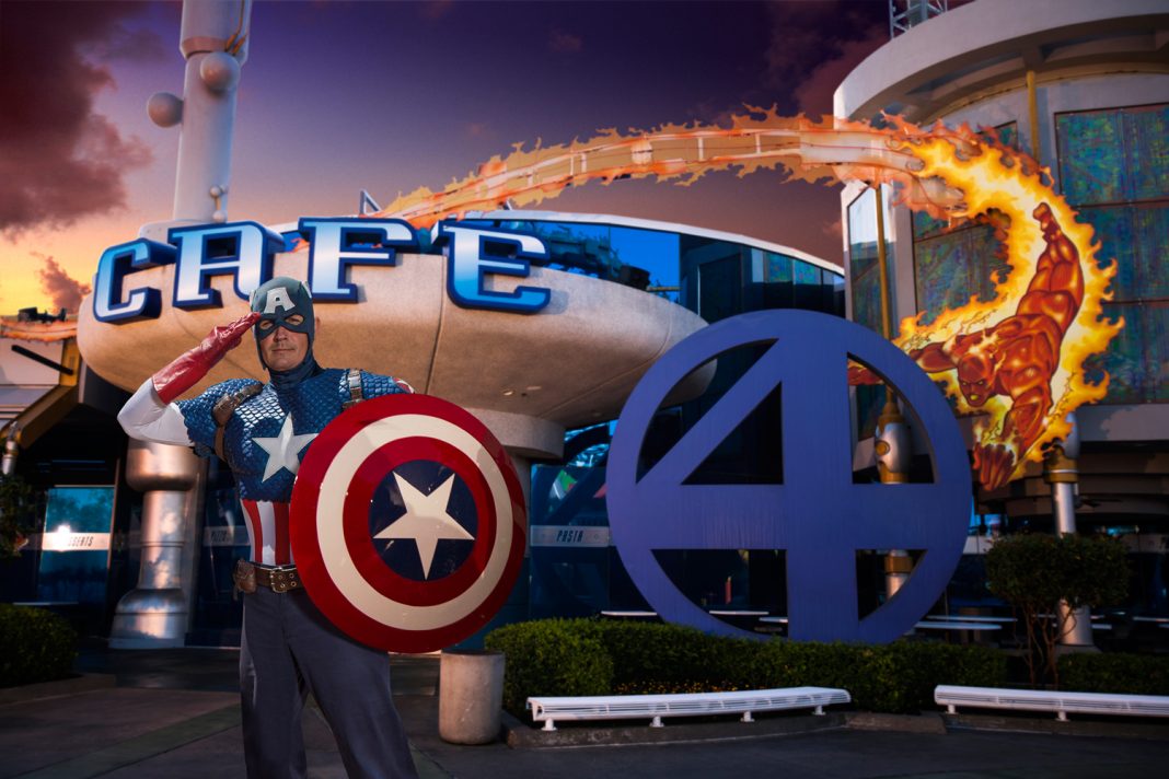 Captain America is just one of several superheroes that will join guests at the new Marvel Character Dinner at Universal's Islands of Adventure.