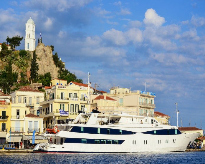 Harmony V in Greece Greece is among several destinations that travel agents can visit on select Variety Cruises itineraries.