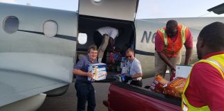 Maurice Bonham-Carter, ID Travel Group president and CEO delivered relief items to Anguilla following Hurricane Irma.