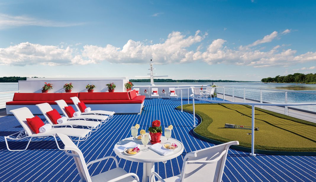 The sun deck of American Cruise Line's American Constellation, sailing this year in Alaska and the Pacific Northwest.
