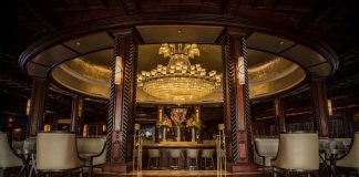 The Chandelier Bar inside El San Juan Hotel is one of several public spaces being restored at the iconic hotel.