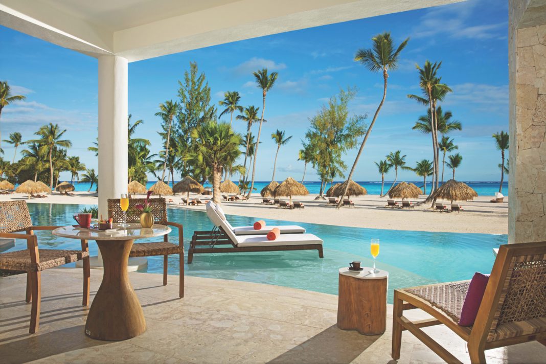 The Preferred Club Bungalow Suite Swim Out Ocean Front accommodations.