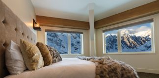 Swanky accommodations at the new Sheldon Chalet in Denali National Park.