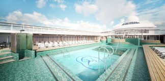 Following its April refurbishment, the Seven Seas Mariner will feature an open layout pool deck.