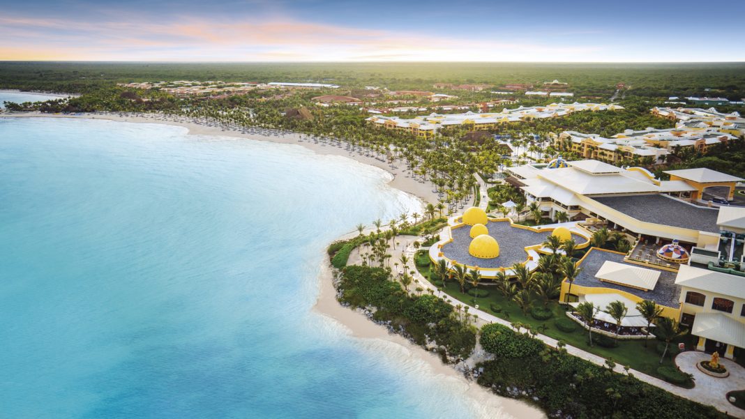 Aerial view of the Barcelo Maya Palace.