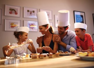 Cooking classes for the family at Luxury Bahia Principe Fantasia in Punta Cana, Dominican Republic.