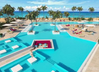 Renderings of the new pool design at Club Med Turkoise.