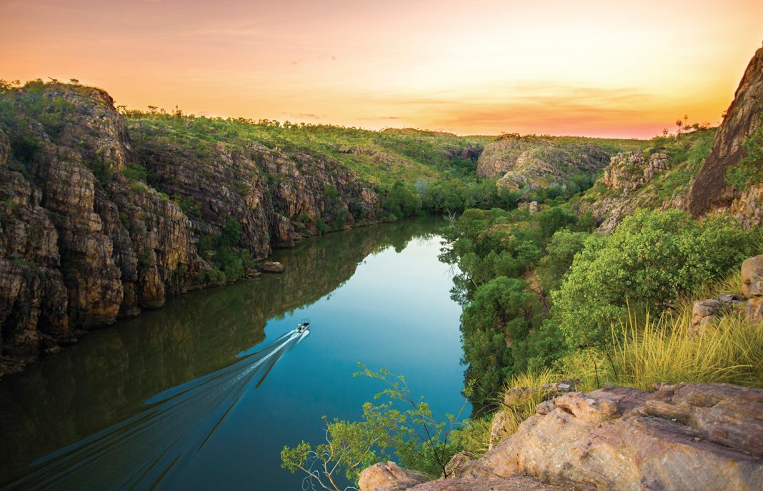 Nitmiluk Gorge is one of several places travelers can visit in the Northern Territory of Australia.