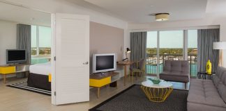 One Bedroom Harbourfront Suite at the Warwick Paradise Island-Bahamas.
