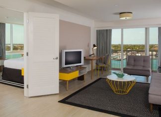 One Bedroom Harbourfront Suite at the Warwick Paradise Island-Bahamas.