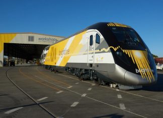 Brightline rail service will connect Miami, Fort Lauderdale, and West Palm Beach.