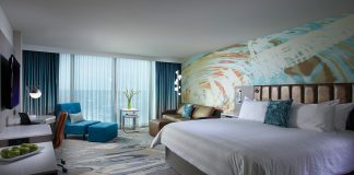 Hip accommodations at the Hard Rock Hotel Daytona Beach.