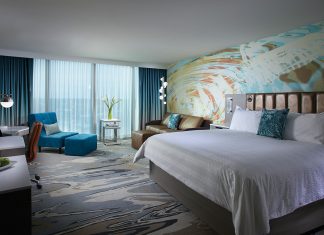 Hip accommodations at the Hard Rock Hotel Daytona Beach.