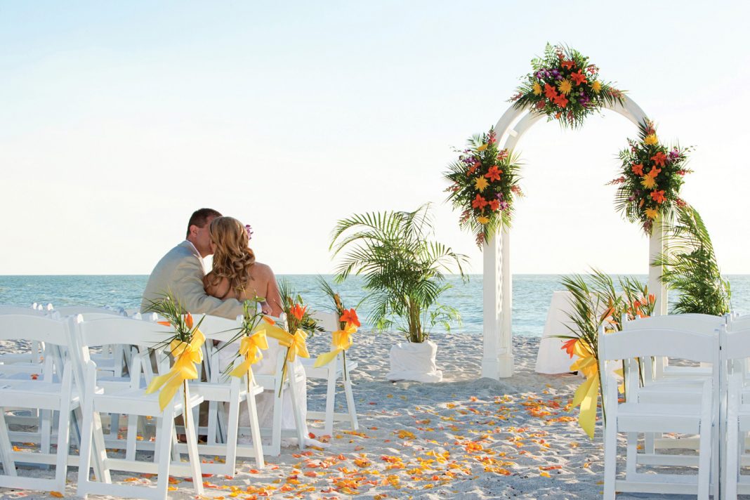 Beachside wedding venue at The Naples Beach Hotel & Golf Club.