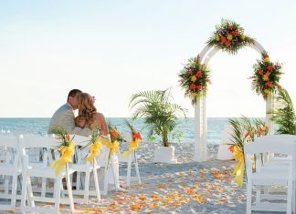 Beachside wedding venue at The Naples Beach Hotel & Golf Club.