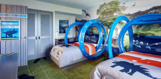 The new Jurassic World Kids' Suites transports guests to the world of dinosaurs.