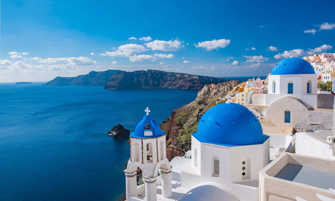 The Blue Walk's Greece FAM will end in Santorini.