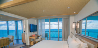 The stunning 1-bedroom Oceanfront Suite.